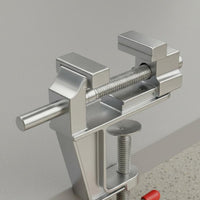 Vise with Clamp-on Bases Mini Desk Vise Compact Tool for Home Craftspeople, Hobbyists, Home Workshop, Crafting, Model Making