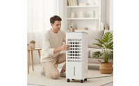 Slim Portable Evaporative Air Cooler Compact Portable Air Cooler for Small Rooms, Office
