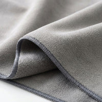 Highly Absorbent Car Drying Towel Microfibre Cloth, Non Shedding Microfiber Cleaning Cloths, Double-Sided Gray Wash Tool for Glass and Detailing