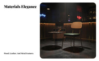 Industrial Design Armless Side Chair Retro Design Arachnoid Leg Chair Comfortable Dining Seat Sturdy for Restaurant Owners, Interior Designers, Cafe, Living Room, Office, Bedroom
