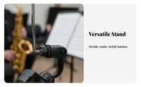 Saxophone Phone Holder Adjustable Saxophone Music Holder Trumpet Phone Mount Hands-Unrestricted Viewing Secure Clamp