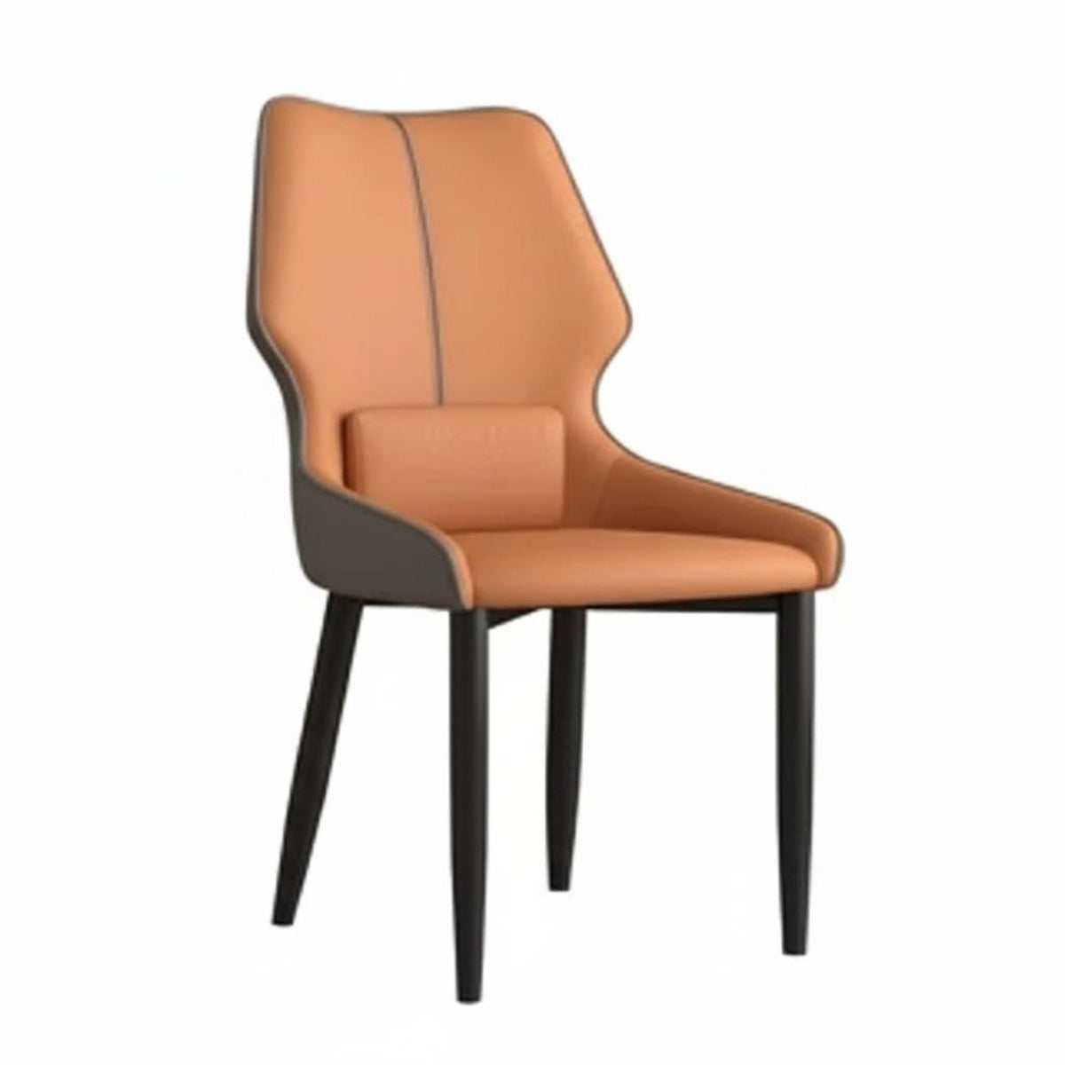 Italian design Upholstered Side Chair Minimalist Design Curved Backrest Chair Padded Seat Dining Seating adaptable Use for Restaurant Owners, Interior Designers, Homeowners, Living Room, Kitchen