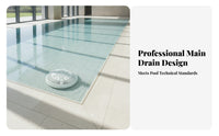 White Main Drain Cover Plastic Domed Grille Cover Concentric Slots