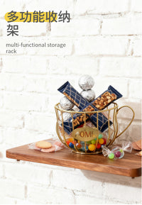Nordic Style Snack and Candy Storage Rack for Coffee Shop Table Display