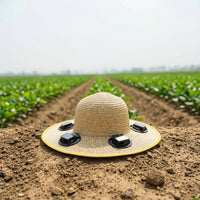 Straw Hat with Fans USB Rechargeable Straw Hat with Fan Adjustable for Gardeners, Outdoor Work, Gardening