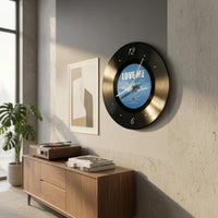 Decorative Vinyl Disc Clock Easy to Hang Retro Wall Clock Fully Assembled Decor Piece