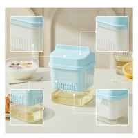 Greek-Style Yogurt Strainer Transparent Yogurt Strainer with Filter Basket Compact Filter Basket Thick for Kitchen