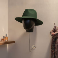Wall-Mounted Hairpiece Display Stand Detachable Wall-Mounted Hairpiece Stand Multipurpose Mannequin Head  for Hairstylists, Retail Stores