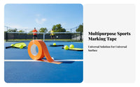 Pickleball Court Lines Strong Adhesion Pickleball Court Tape Weather Resistant for Gymnasiums, Indoor Courts, Driveways