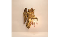 Gentle Glow Angel Wall Lamp Elegant Wall Lamp with Lantern Artistic Sconce Vintage for Collectors, Entryway, Hallway