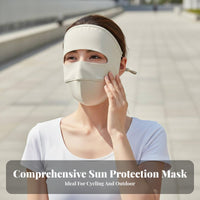 Full Face Sun Cover UPF 50 Protection Face Cover Cooling Facekini Lightweight Breathable Sunshade Cover Skin-Gentle
