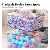 Building Block Storage Case Easy to Clean Kids Toy Organizer Chest Long-Lasting