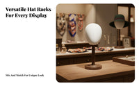 Tabletop Hat Stand Sturdy & Stable Base Vintage Hat Display Stand Dome Shape Retention Tabletop Cap Rack for Shop Window, Closet Organization