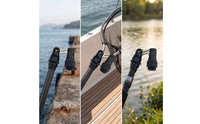Fishing Net Connector with Folding Joint Aluminum Alloy Landing Net Adapter with QuickQuick-Folding Joint Threaded for Anglers, Fishermen