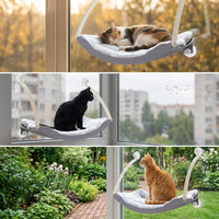 Window Cat Bed and Hanging Cat Bed with Hammock Replacement Core (Scratch Insert), Window Perch for Sunbathing, Holds 18kg