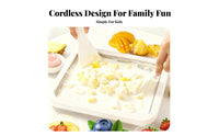 Kids Ice Cream Roll Plate Cordless Cold Plate Ice Cream Device DIY Fried Yogurt Device Fun Family Activity Easy to Use
