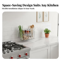 Ginger Garlic Container Easy-Mount Installation Wall Mounted Storage Box Space-Saving Wall Mounted Storage Bin for Renters, Kitchen