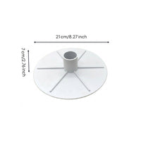 Pool Skimmer Vacuum Plate Replacement Skimmer Vacuum Plate with Connector Reinforced Round