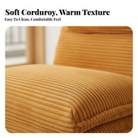 Sofa Bed Function Adjustable Backrest Lounger Foldable Design Adjustable Floor Lounger Space Saving Lounge Seating Thickly Padded for Students, Young Adults, Apartment Dwellers, Bay opening, Balcony, Lounging, Living Room