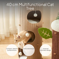 Space-Saving Multi-Functional Cat Tree & Fabric Cat Tower