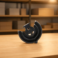 Central Opening Mounting Tab Wheel Ridged Edge Keyboard Wheel Curved