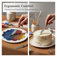 High Elastic Stainless Steel Palette Knife for Oil, Ink, Paint, and Solder Paste Mixing