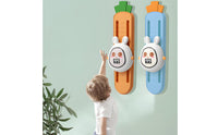 Voice Encouragement Kids Vertical Jump Counter Lights Up Wall Mounted Press High Toy Easy Installation Electronic Jump Counting Device for Playroom, Bedroom