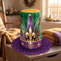 Mardi Carnival Headwear Hat Printed Carnival Top Hat Decorative for Photo Shoots