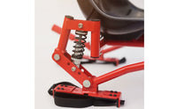 Spring-Supported Kart Frame with Seat Sleek Design Self-Propelled Kart Chassis Sturdy Vehicle Long-Lasting for DIY Builders, Hobbyists, Backyard Projects