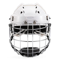 Hockey Helmet with Cage Shielded Hockey Helmet with Facial Guard Cage Tough-Exterior for Ice Rink