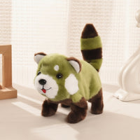 Mini Cuddly Raccoon Toy Small Walking Toy Realistic Cuddly  for Playroom
