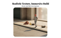 Molded 1:64 Scale Worker Figurine Handmade Standing Construction Figure 3D Printed Mini People Statue Painted for Model Hobbyists, Scene