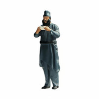 Three Kingdoms Character Model Detailed Craftsmanship 1:64 Scale Historical Figure Hand Painted Diorama Scene Prop for Hobbyists, Dioramas