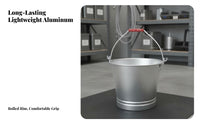 Seamless Joining Aluminum Pail Blast-Resistant-Proof Pail Utility Container for Firefighters, Industrial Workers, Gas Station Attendants Plants, Factories, Workshops, Warehouses