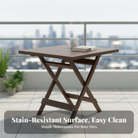 3 Pieces Foldable Design 3-Piece Folding Table and Chair Set Space-Saving Folding Table and 2 Chairs Vintage and aesthetic completedoor Furnishing Portable for Apartment Dwellers, Homeowners, Balcony, Patio, Garden, Yard