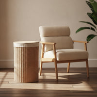 Laundry Hamper with Lid Reinforced Woven Basket with Lid Decorative Woven Container Basket for Closet