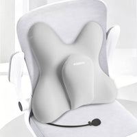 Lumbar Support Cushion Inflatable Lumbar Support Pillow Back Cushion Adjustable Backrest Ergonomic for Office Workers, Travel