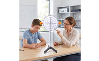 Two-Force Balance Apparatus Instructional Mechanics Experimental Device Handsregarding Equilibrium Dial with Pulleys for Physics Class