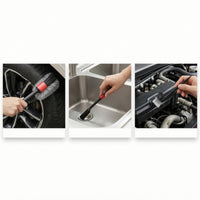 14 Pieces AllAll-in-1 Car Detailing Brush Set Multi-Purpose Auto Detailing Brush Set Versatile Car Wash Kit with Wash Glove and Towel Scratch-Safe for Home Garage