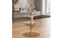 Graceful Ballet Dancer Hanging Planter Dance-Inspired Hanging Planter with Ballerina Figure Stylish Whimsical Ballerina Plant Holder Versatile for Garden