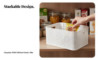Imitation Rattan Basket Multi-Functional Storage container adaptable for home dwellers