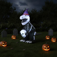 Halloween Dinosaur Inflatable Giant Outdoor Decoration for Homeowners, Yard, Garden