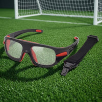 Sports Eyewear with Strap Wraparound Goggles with Strap Sports Goggles Full-Coverage Safety Glasses Impact-Resistant