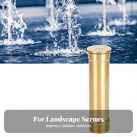 Adjustable Spray Pattern Bell-Shaped Fountain Nozzle Quiet Operation Brass Fountain Nozzle Long-Lasting for Garden, Courtyard