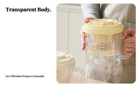 Greek Yogurt Strainer Dust-Resistant Lid Yogurt Whey Strainer Large Capacity Kitchen Gadget for Home