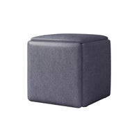 Multi-Functional 5-in-1 Cube Ottoman Space-Saving 5-in-1 store compactlying Cube long-lasting Construction Stackable Seating Sturdy Frame for Apartment Dwellers, Homeowners, Party Hosts, Living Room, Small Spaces, Bedroom, Parties