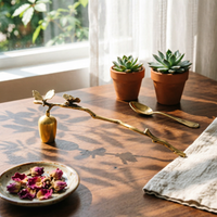Ginkgo Leaf Candle Snuffer Botanical Brass Candle Snuffer Vintage-Inspired