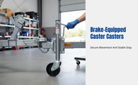 Hand Crank Trailer Support Stand, Side Wind, Brake Model, Guide Wheel, Heavy Duty Support Leg, Marine Trailer Modification Accessory