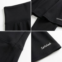 Skirted Leggings for Women with High Waist and Integrated Overlay, Stretch Cropped Length Skorts for Gym Running Tennis
