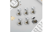 Guitar Machine Heads   3 on a Plate Tuning Mechanisms Metal Construction Musical Instrument Part for Guitarists, Luthiers